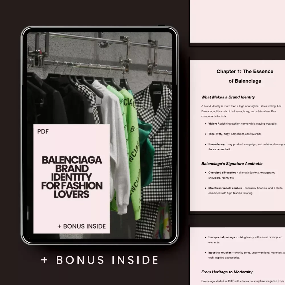 Balenciaga Brand Identity for Fashion Lovers - The Ultimate Guide to Decoding Balenciaga’s Signature Aesthetic, Visual Language, and Influence in Fashion