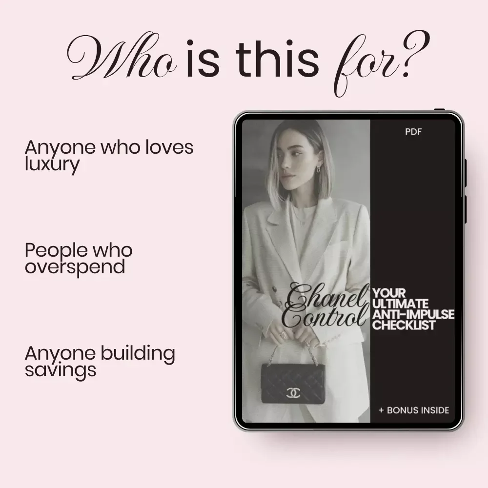 Chanel Control: Your Ultimate Anti-Impulse Checklist – Printable Guide on How to Avoid Chanel Impulse Buying & Master Luxury Spending Habits