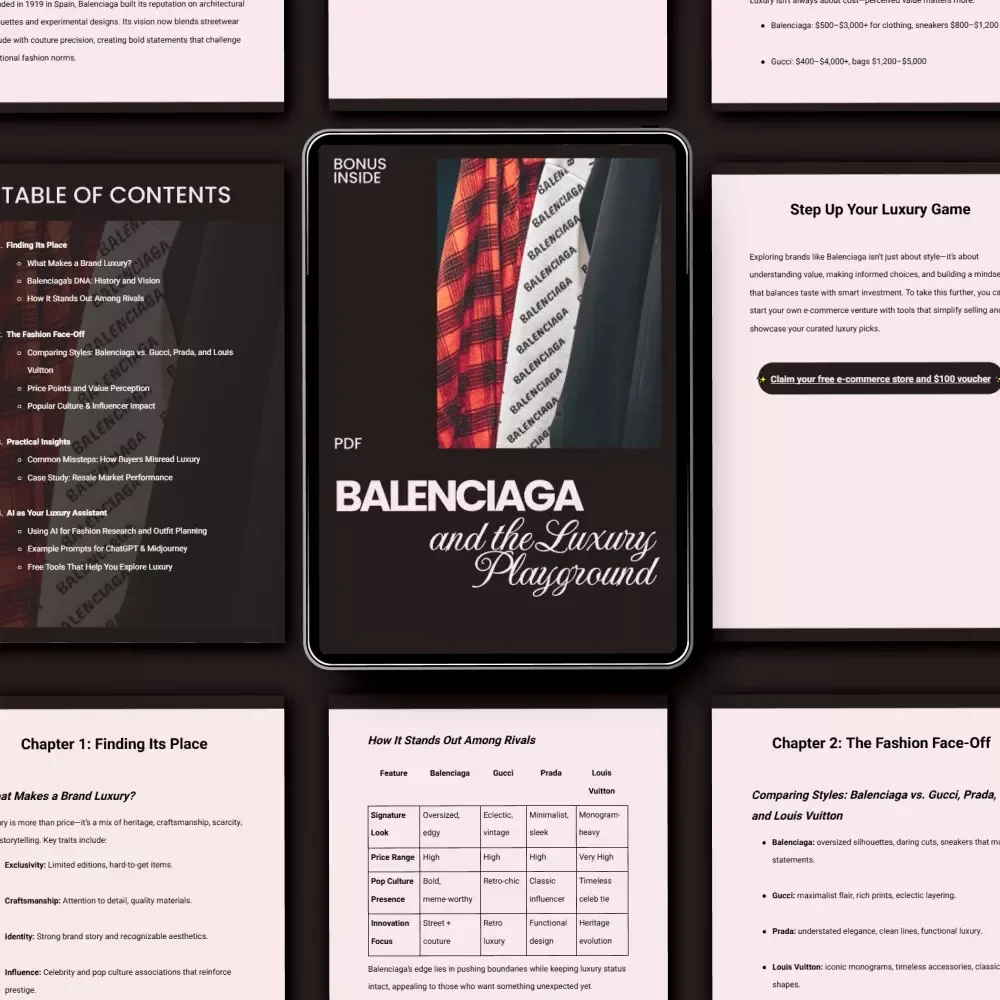 Balenciaga and the Luxury Playground: A Comprehensive Guide on How Balenciaga Compares to Other Luxury Brands