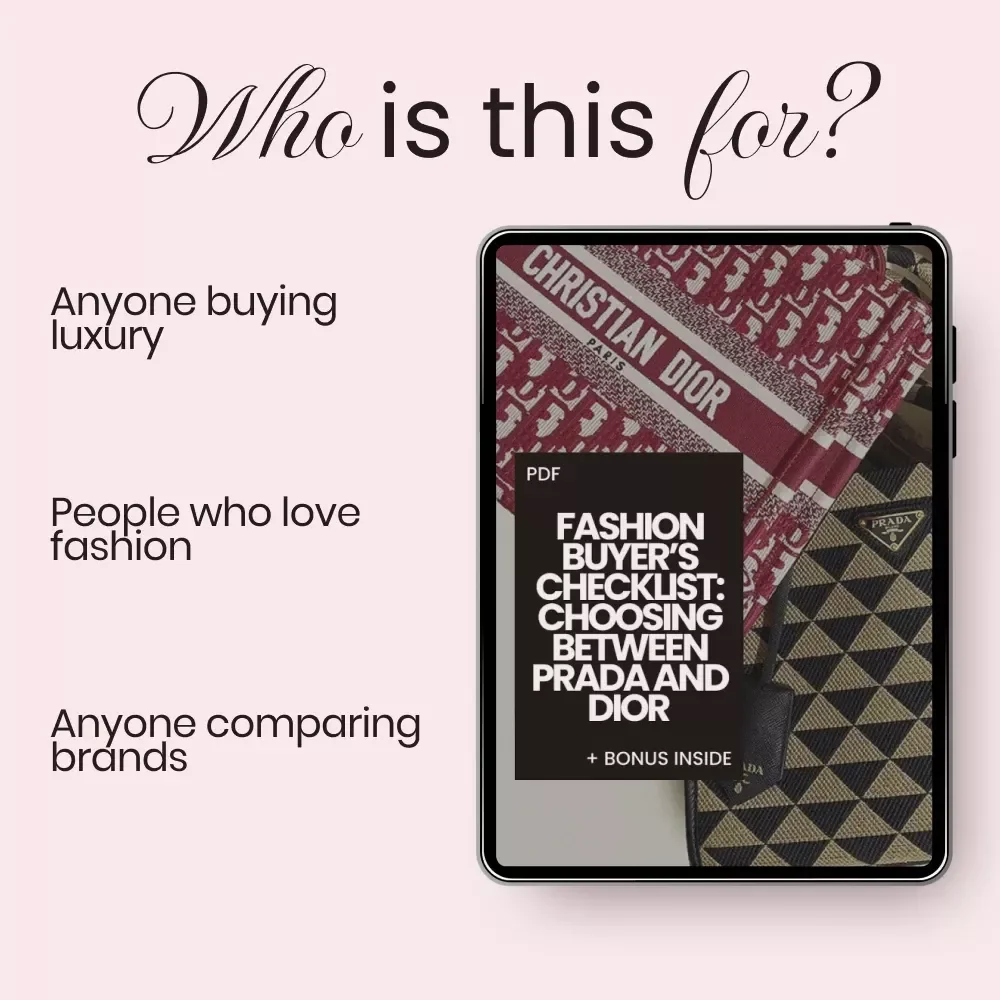 Fashion Buyer’s Checklist: Choosing Between Prada and Dior – Luxury Style Guide & How to Choose Between Prada and Dior Digital Download