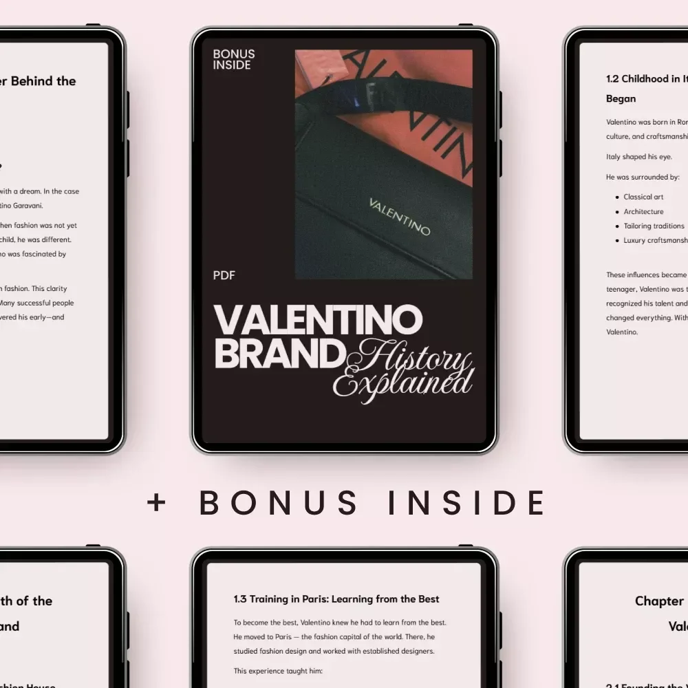 Valentino Brand History Explained – Luxury Fashion House Story, Valentino Garavani Biography, Couture Evolution & Business Lessons eBook Digital Download