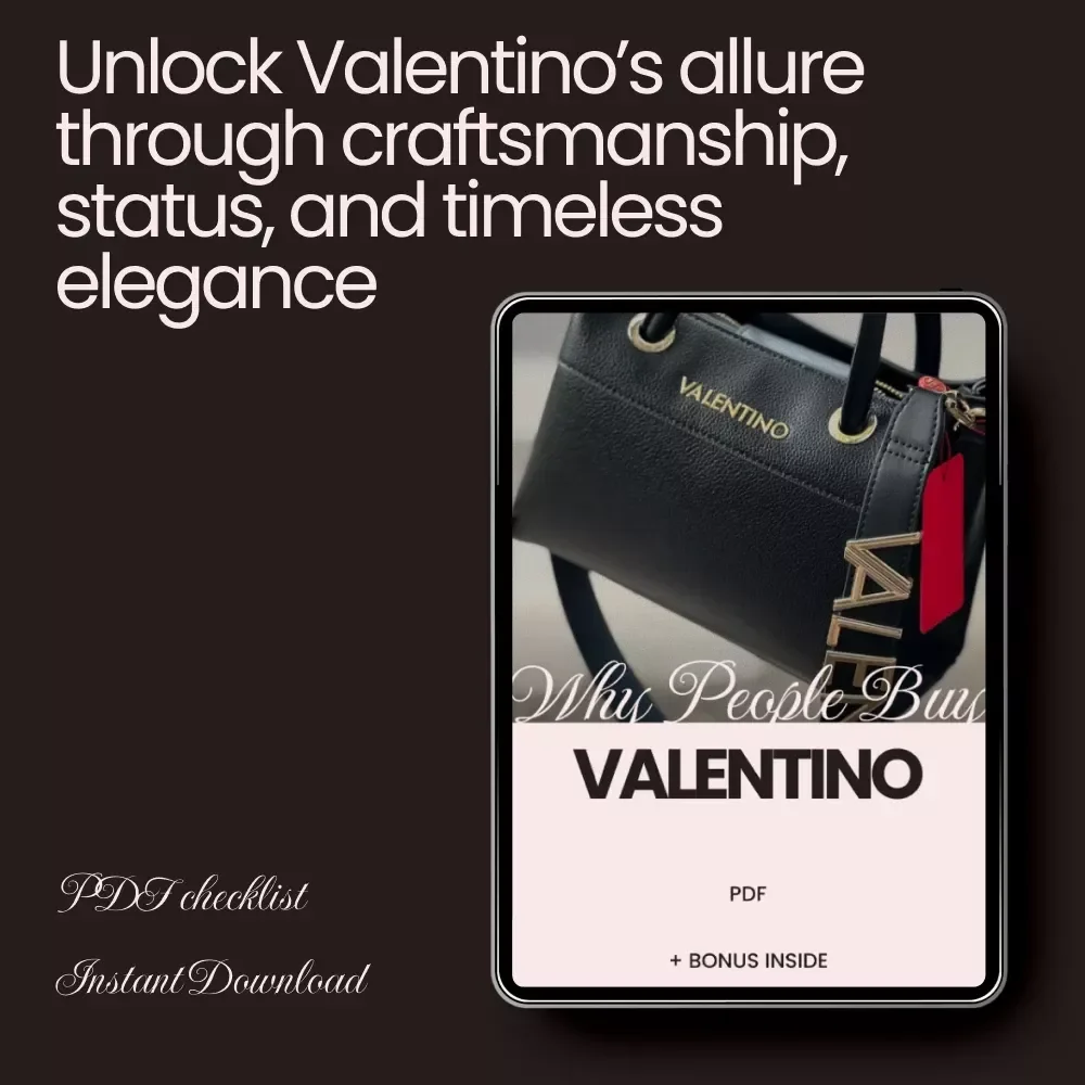Why People Buy Valentino - A Checklist for Understanding Luxury Fashion & Smart Shopping