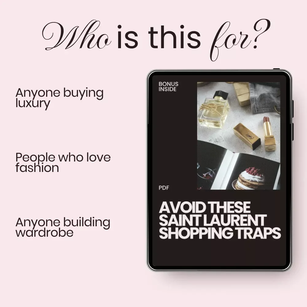 Avoid These Saint Laurent Shopping Traps – Luxury Checklist Guide | Saint Laurent Shopping Mistakes to Avoid | Smart Designer Buying Strategy Digital Download