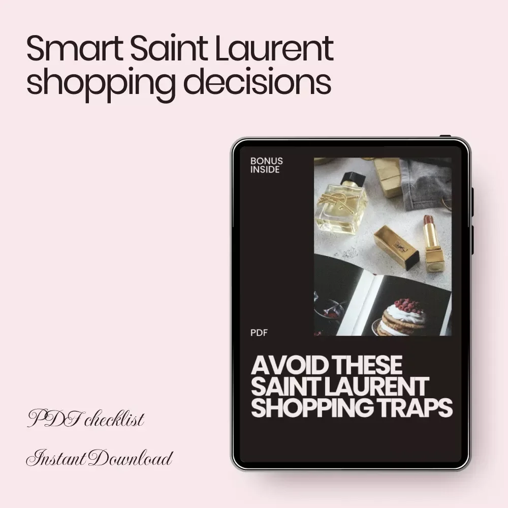 Avoid These Saint Laurent Shopping Traps – Luxury Checklist Guide | Saint Laurent Shopping Mistakes to Avoid | Smart Designer Buying Strategy Digital Download