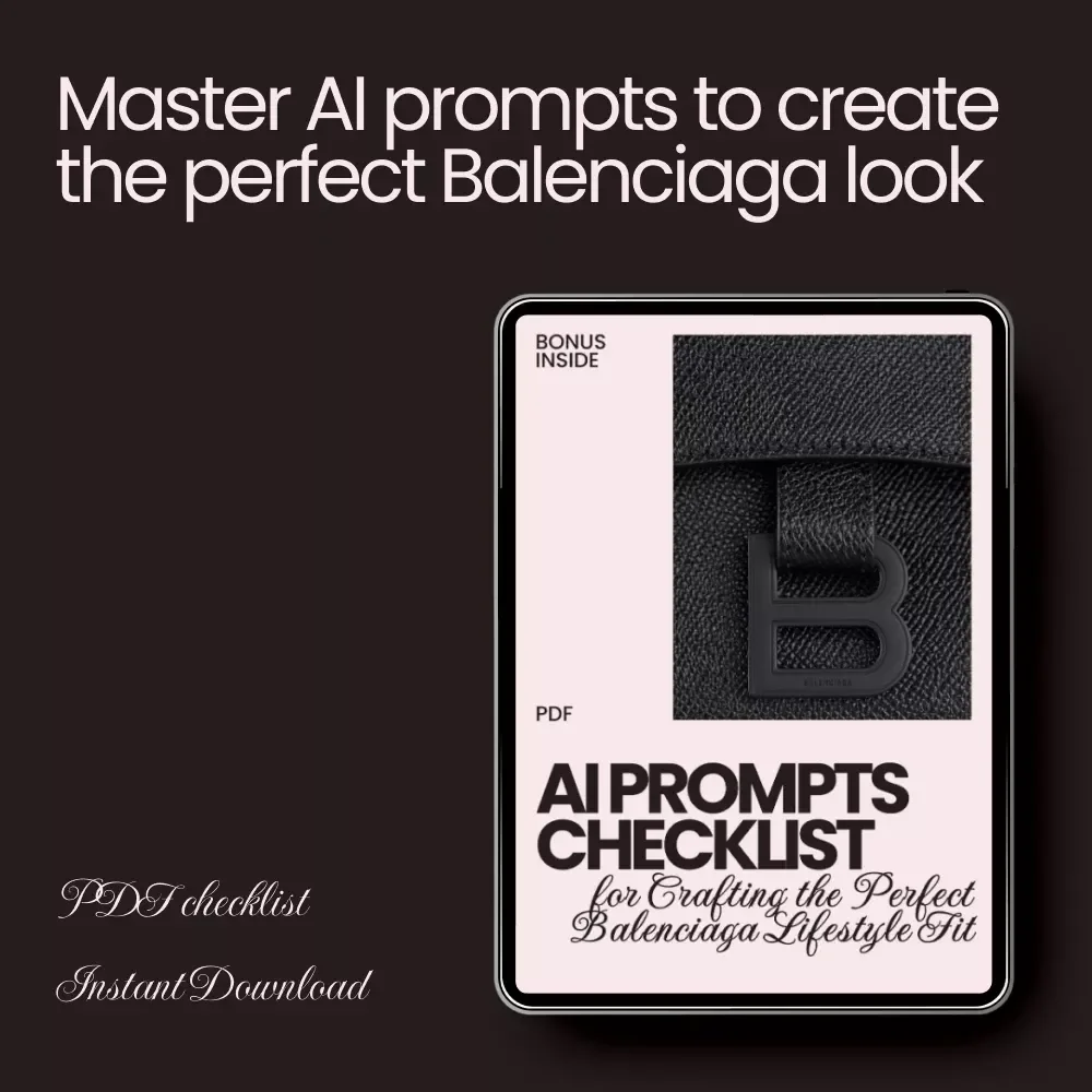AI Prompts Checklist for Crafting the Perfect Balenciaga Lifestyle Fit - Ultimate Guide for Styling Your Balenciaga Looks
