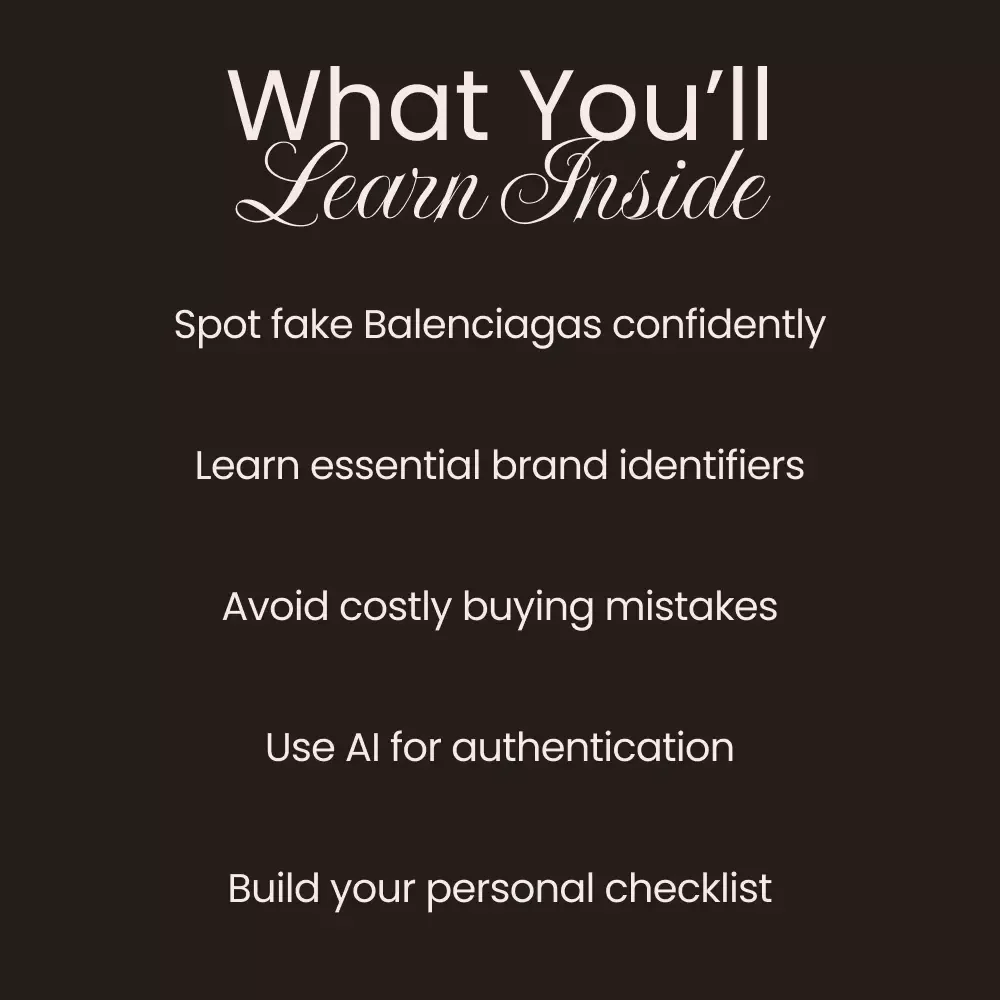 Balenciaga Brand Check Explained: Your Ultimate Guide to Spotting Fakes & Authenticating Luxury Pieces