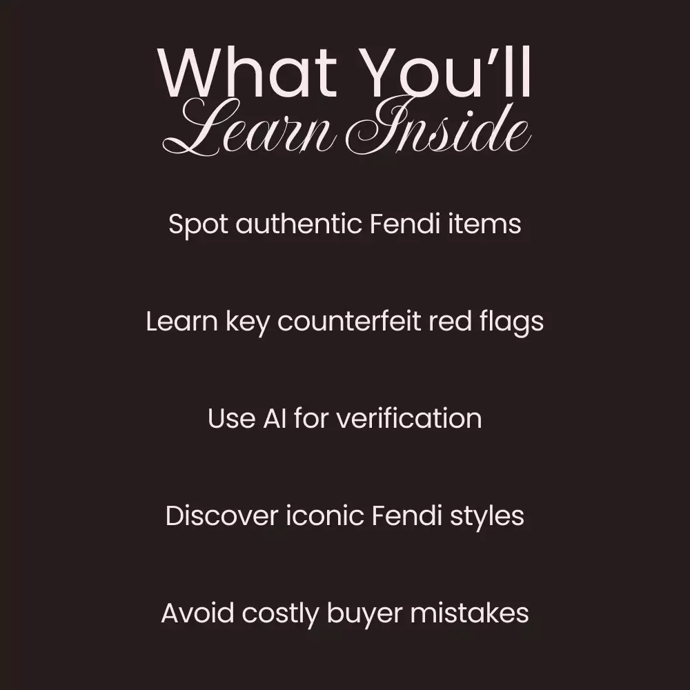How to Check Fendi Products: The Ultimate eBook Guide for Spotting Authentic Fendi Brand Items