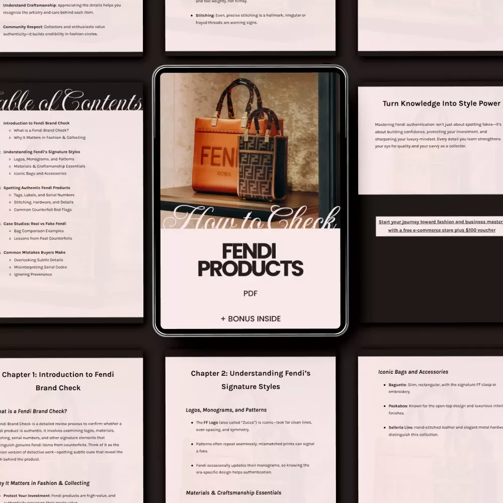 How to Check Fendi Products: The Ultimate eBook Guide for Spotting Authentic Fendi Brand Items