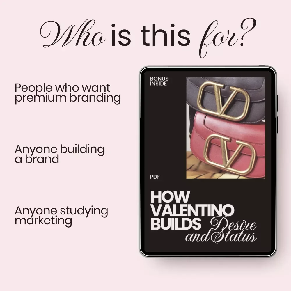 How Valentino Builds Desire and Status – Luxury Brand Strategy Checklist, Fashion Marketing Guide, Designer Influence & Prestige Blueprint Digital Download