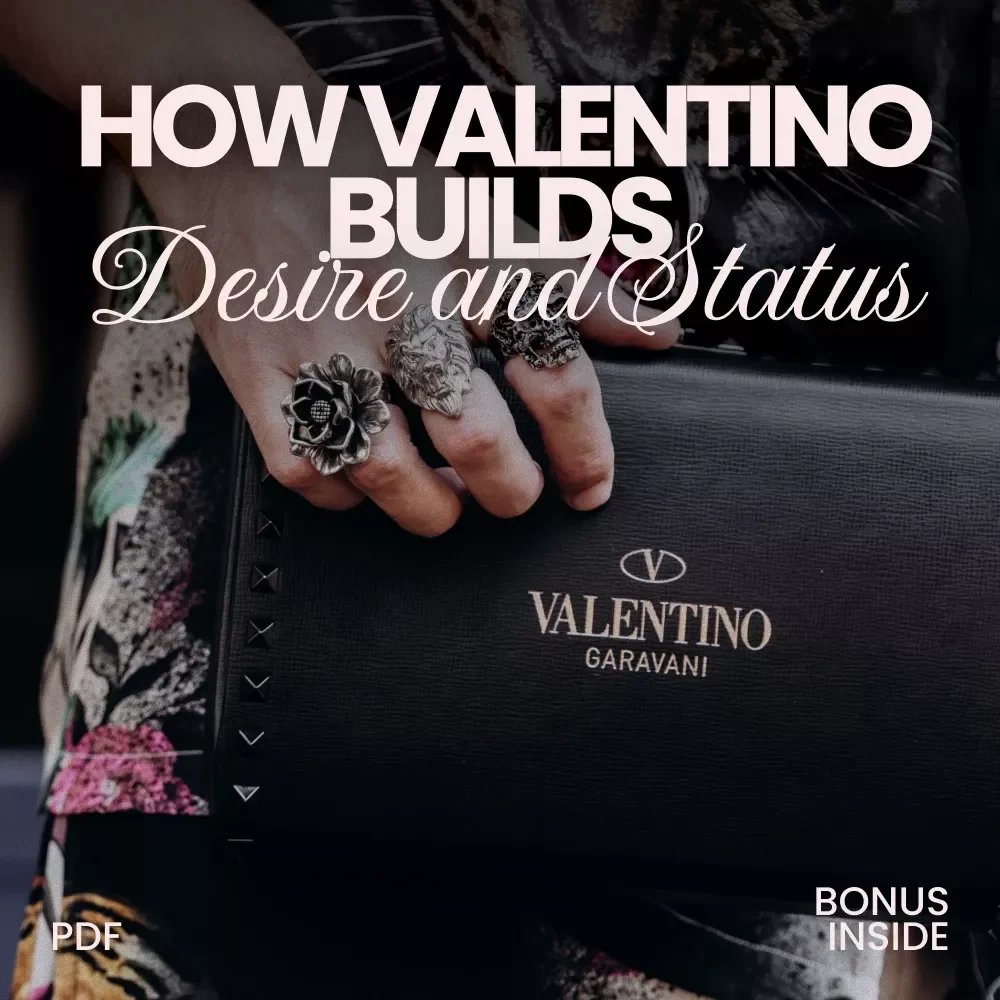How Valentino Builds Desire and Status – Luxury Brand Strategy Checklist, Fashion Marketing Guide, Designer Influence & Prestige Blueprint Digital Download