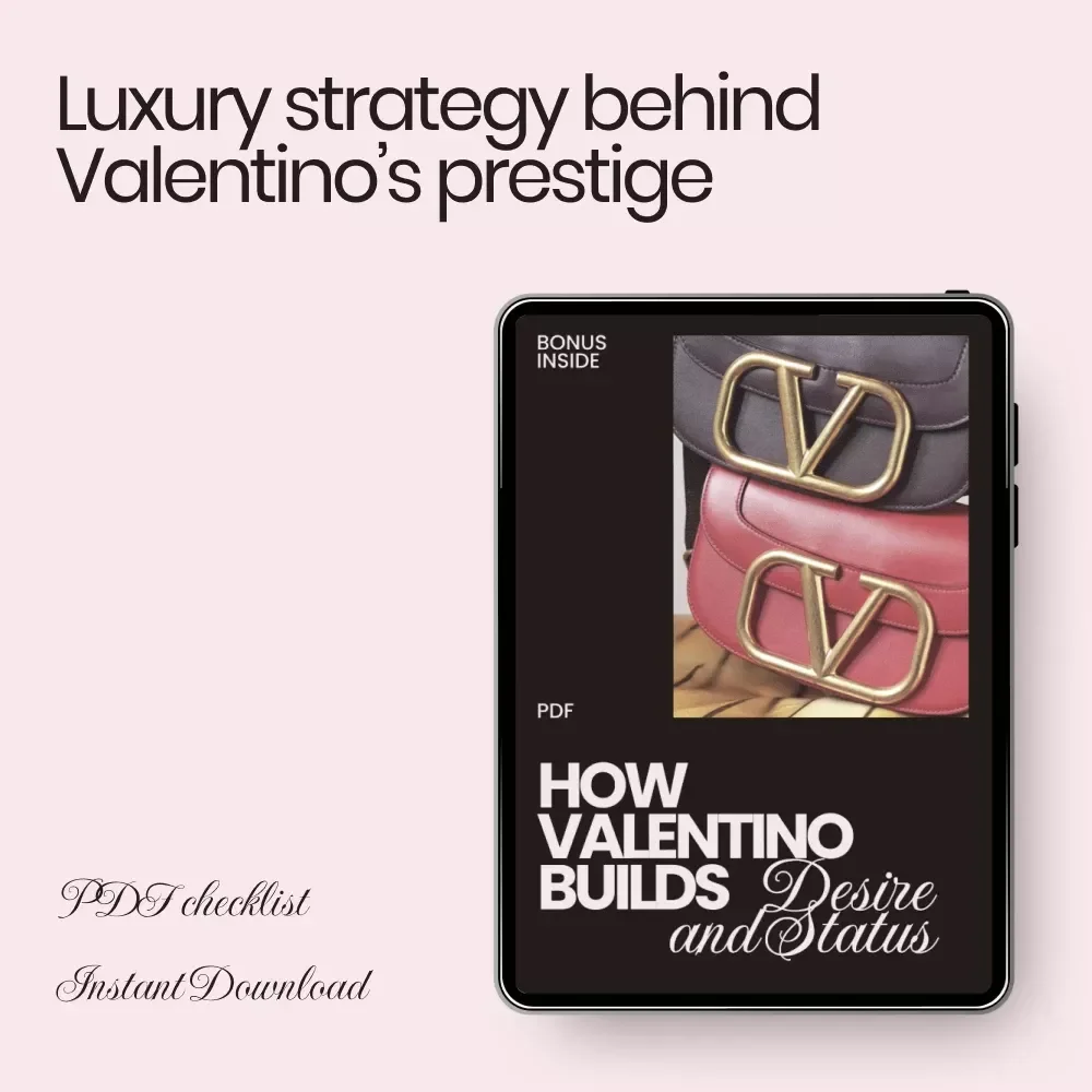 How Valentino Builds Desire and Status – Luxury Brand Strategy Checklist, Fashion Marketing Guide, Designer Influence & Prestige Blueprint Digital Download