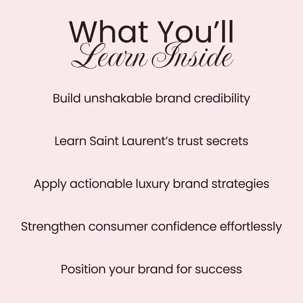 Why Saint Laurent Earns Unshakable Brand Trust: A Deep Dive into Luxury Brand Success