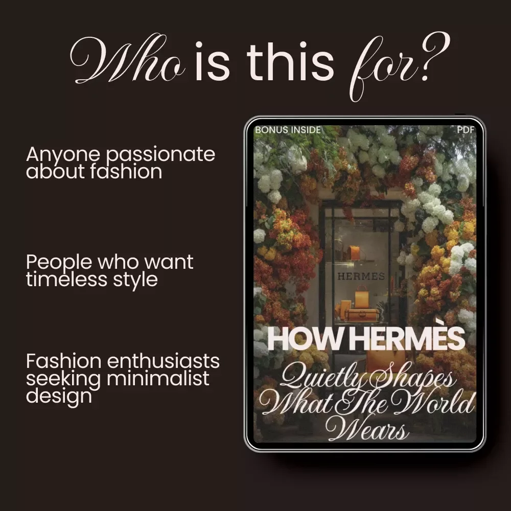 How Hermès Quietly Shapes What the World Wears - eBook Guide on Fashion Influence & Quiet Luxury