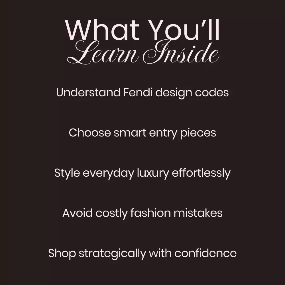 Fendi Guide for Beginners | fendi style guide for beginners | Luxury Fashion eBook & Wardrobe Styling Guide Digital Download