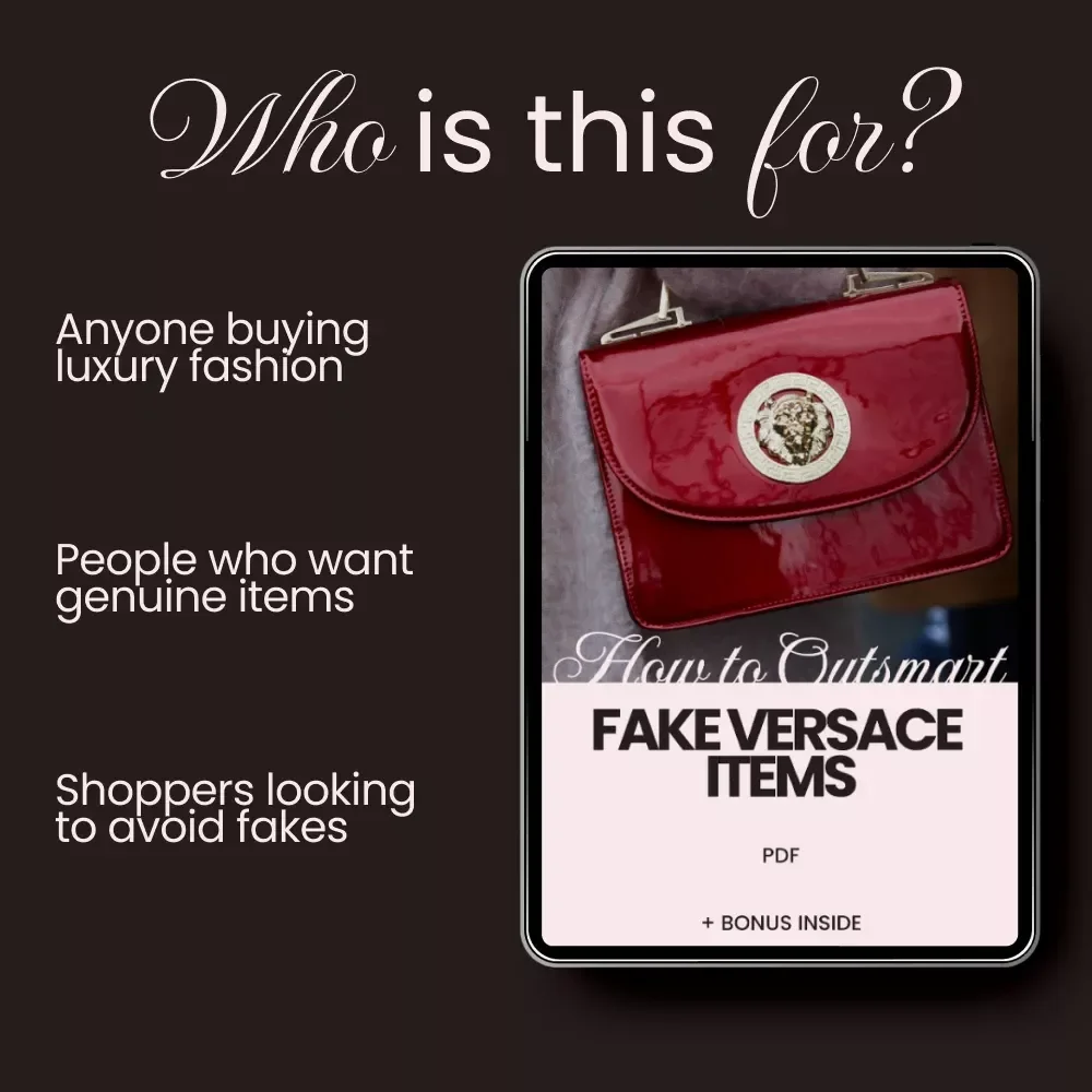 How to Outsmart Fake Versace Items: Your Ultimate Checklist to Avoid Scams