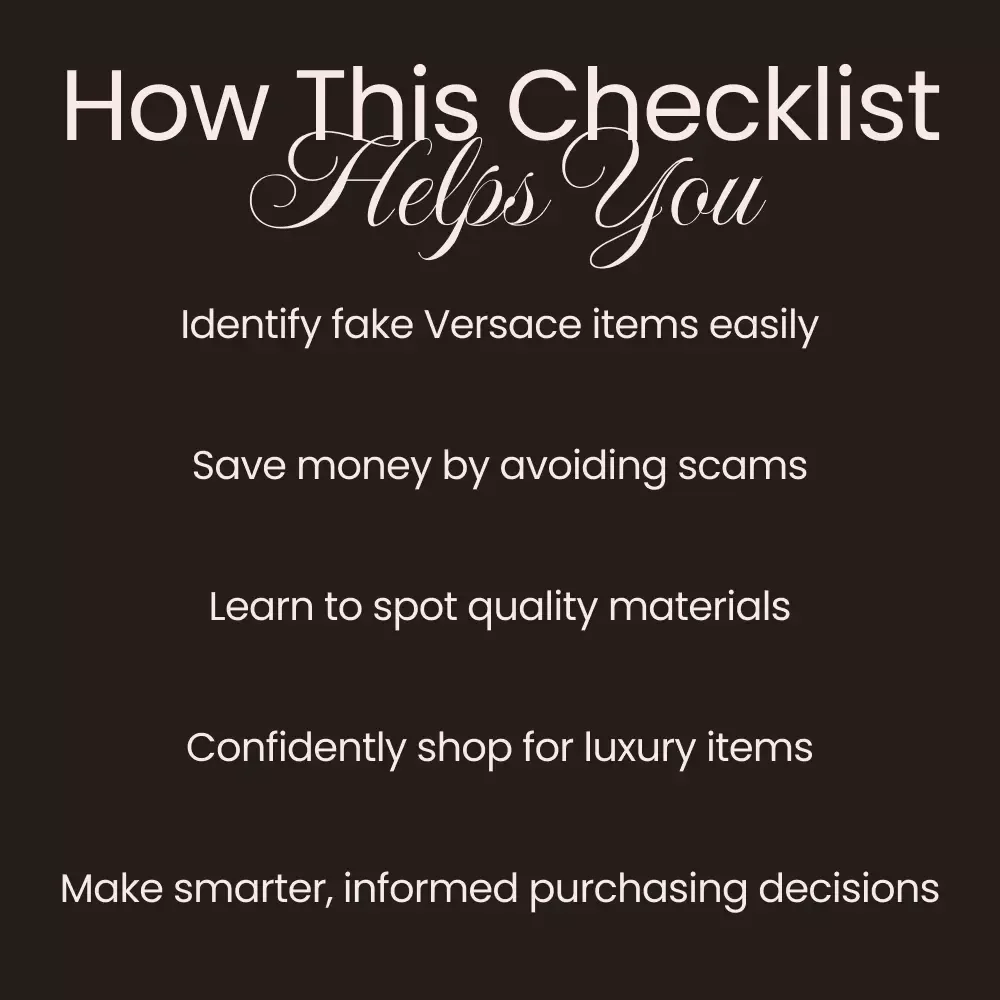How to Outsmart Fake Versace Items: Your Ultimate Checklist to Avoid Scams