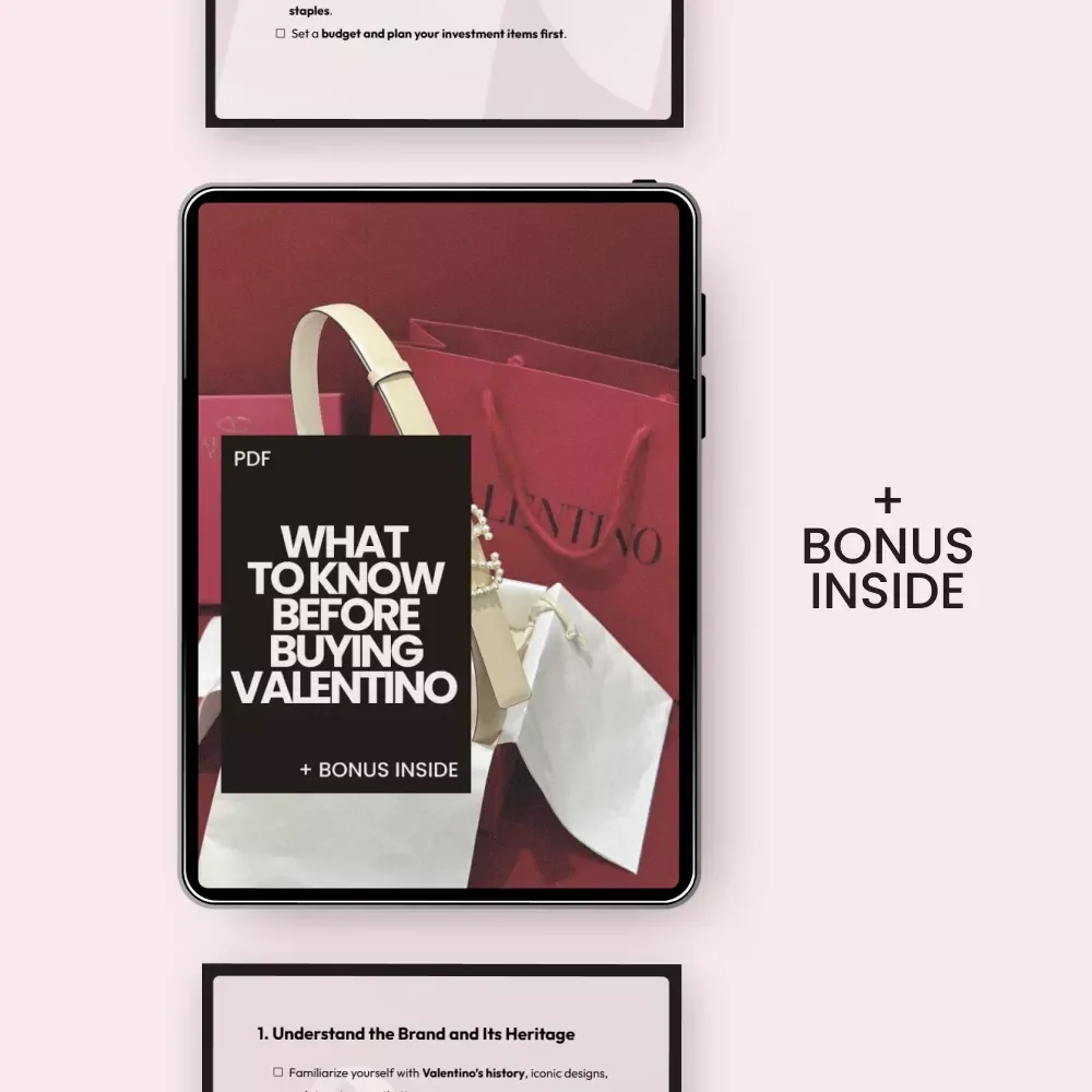 What to Know Before Buying Valentino – Luxury Designer Checklist | what to know before buying valentino Digital Download Guide for Smart Fashion Investments