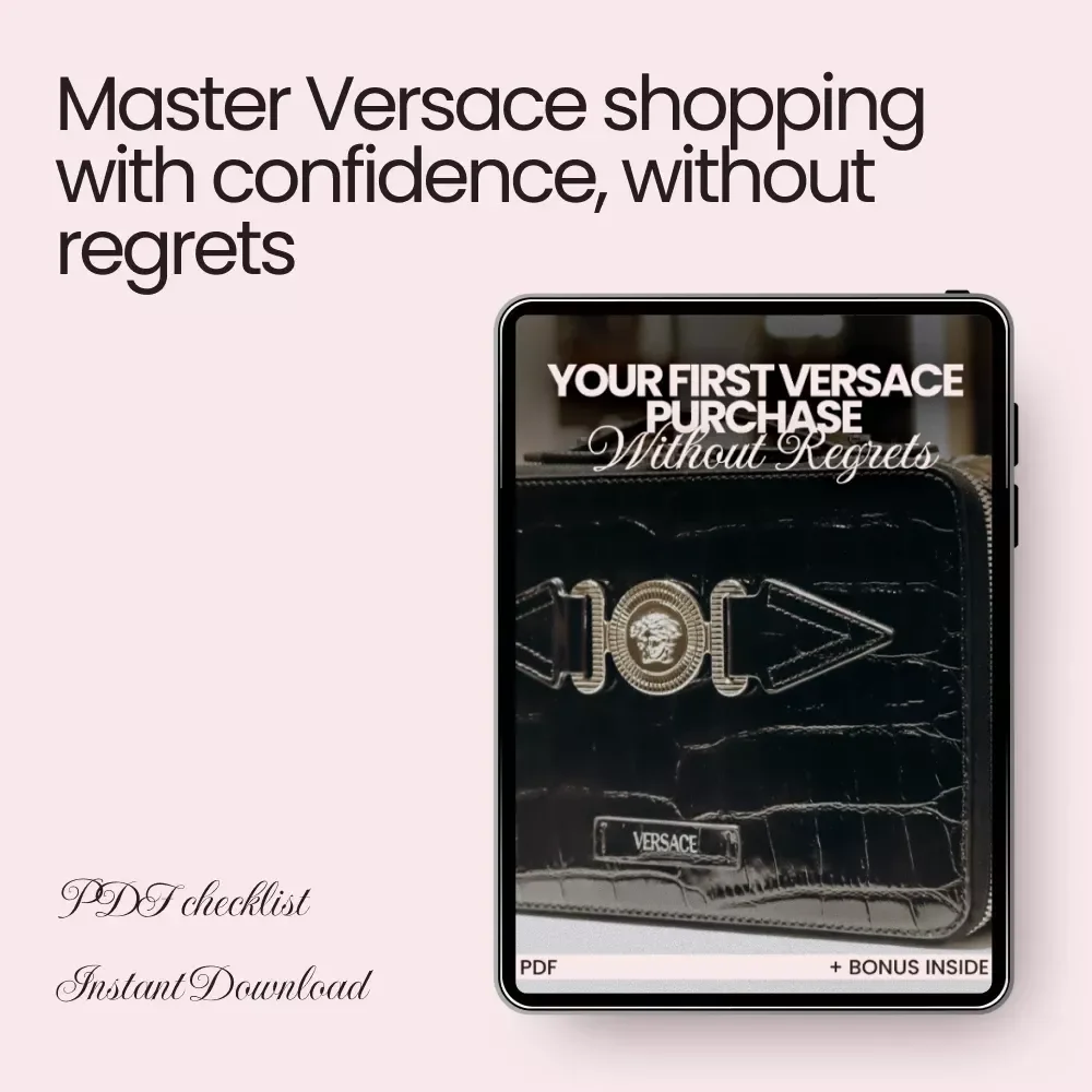 Your First Versace Purchase, Without Regrets - A Beginner's Shopping Checklist