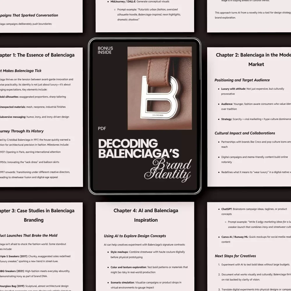 Decoding Balenciaga’s Brand Identity – balenciaga brand identity explained Guide for Creatives, Designers & Fashion Entrepreneurs