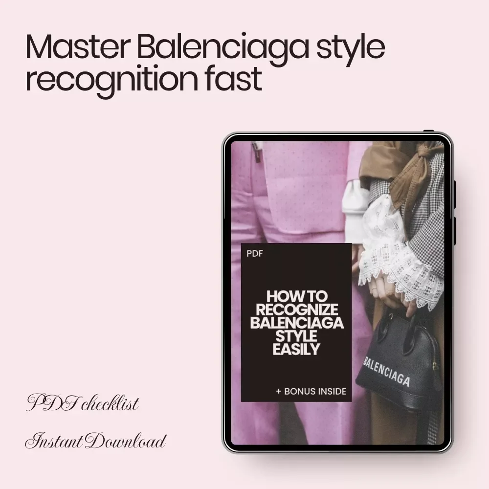 How to Recognize Balenciaga Style Easily – Printable Fashion Checklist, Designer Style Guide, Streetwear Luxury Reference, how to recognize balenciaga style