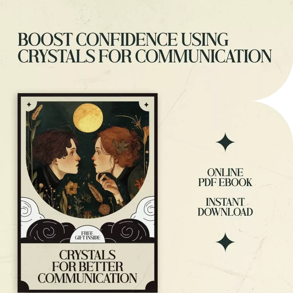 Crystals for Better Communication Guide – Crystals That Help with Communication Skills, Voice Confidence, Speaking Clarity, Digital Download eBook