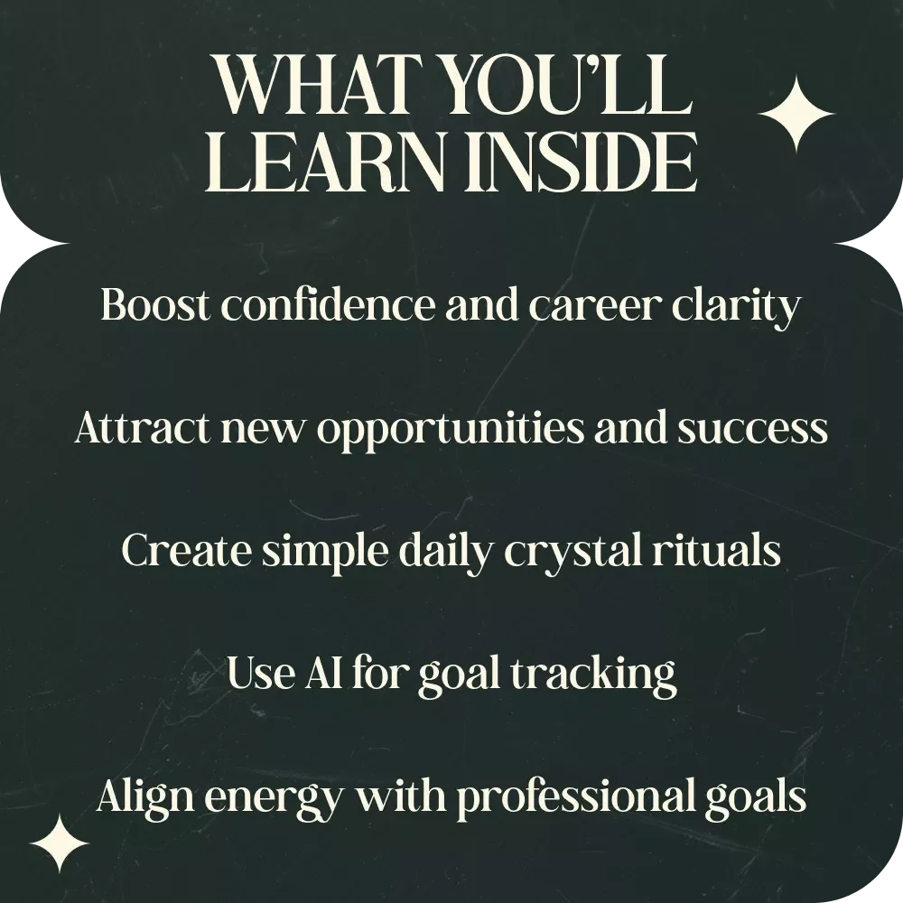 Crystals for Career Clarity: Unlocking Your Professional Potential – Guide to Crystals That Help with Career Success, Manifest Opportunities & Boost Confidence