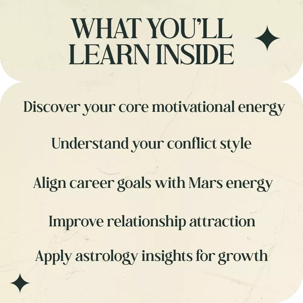 Mars Sign Meaning in Personality and Motivation Guide | Astrology Mars Sign Guide, Birth Chart Mars Interpretation, Motivation & Personality Astrology eBook Digital Download