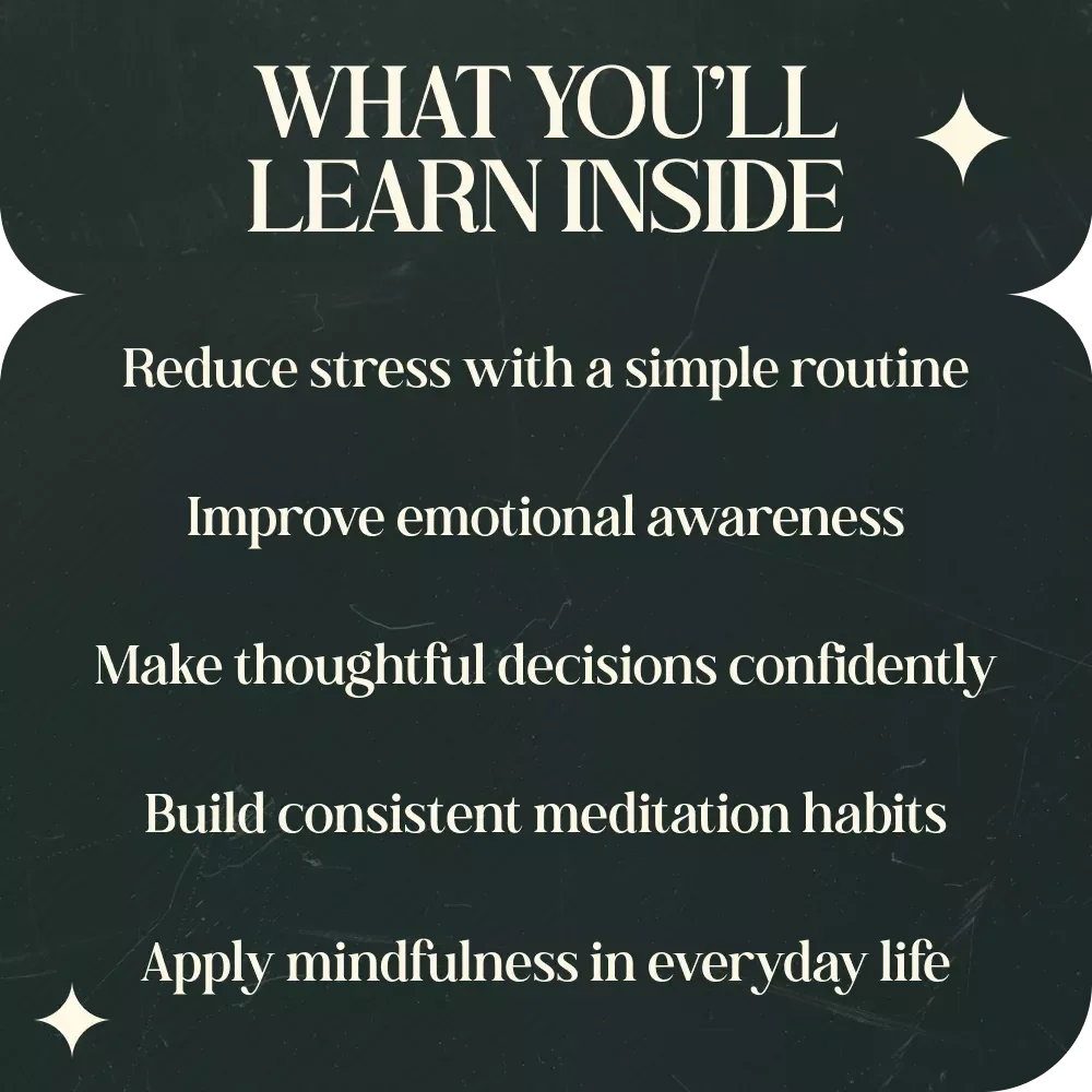 Clear Mind Calm Heart: Meditation Routine for Emotional Clarity Guide for Stress Relief & Mindful Awareness