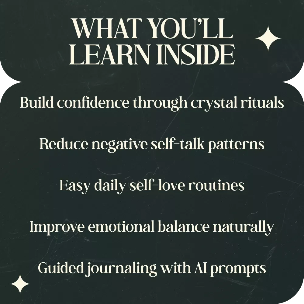 Crystals for Self-Love and Confidence Guide | Crystals That Support Self Love and Confidence eBook, Healing Crystals Guide, Self Care Digital Download