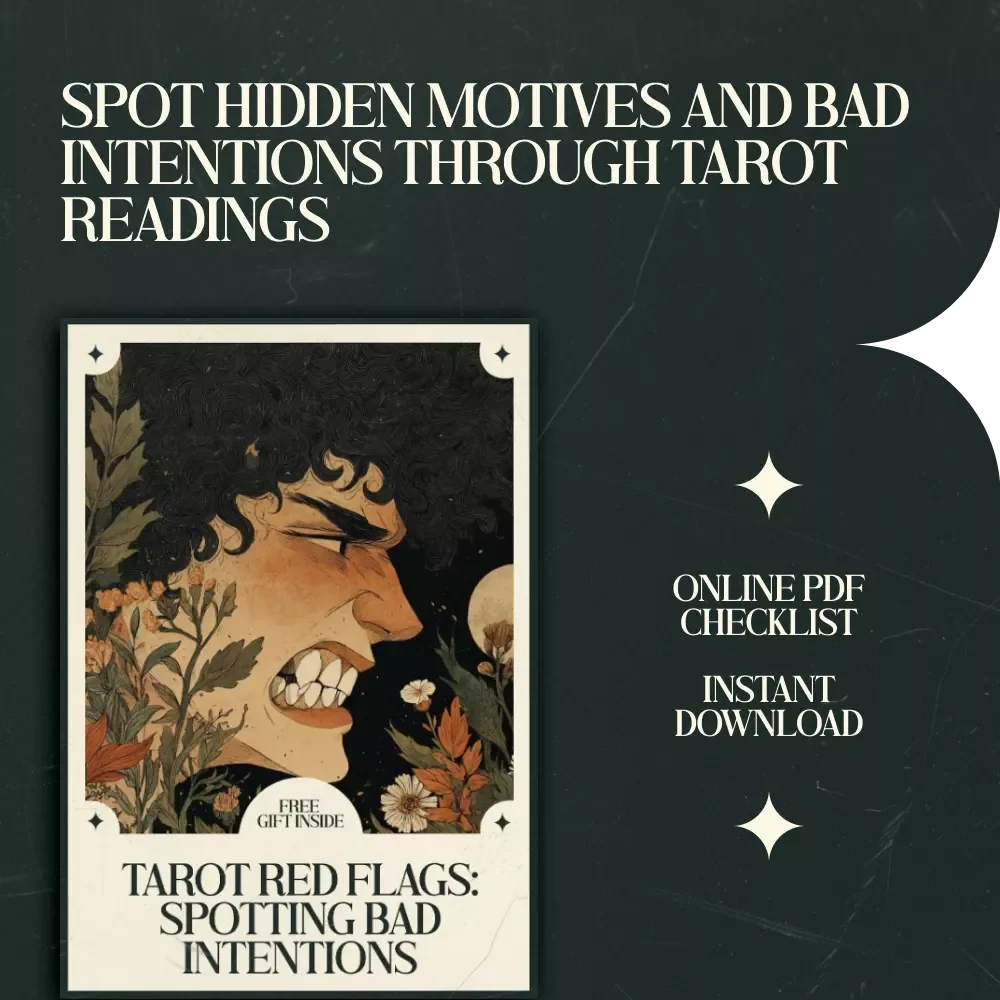 Tarot Red Flags: Spotting Bad Intentions - A Tarot Checklist for Identifying Manipulative or Hidden Motives