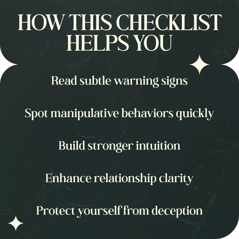 Tarot Red Flags: Spotting Bad Intentions - A Tarot Checklist for Identifying Manipulative or Hidden Motives