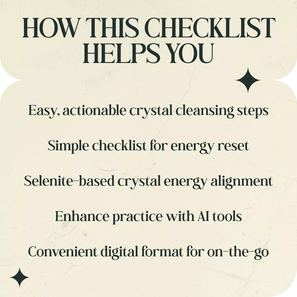 Cleansing Your Crystals with Selenite – Essential Guide and Checklist for Effective Crystal Cleansing