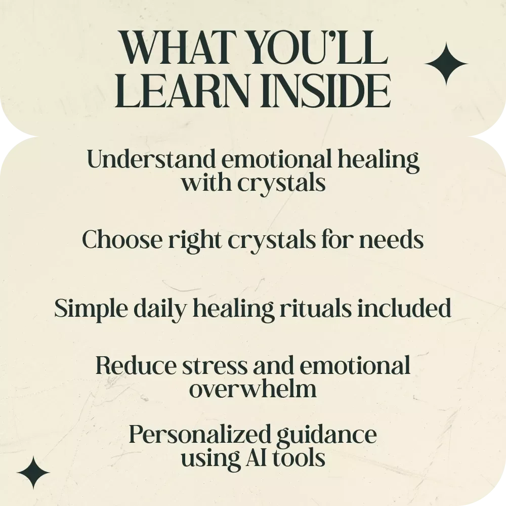 Crystals That Help Emotional Healing Guide – Discover Crystals That Support Emotional Healing, Self-Love, Calm, and Inner Balance Digital Download