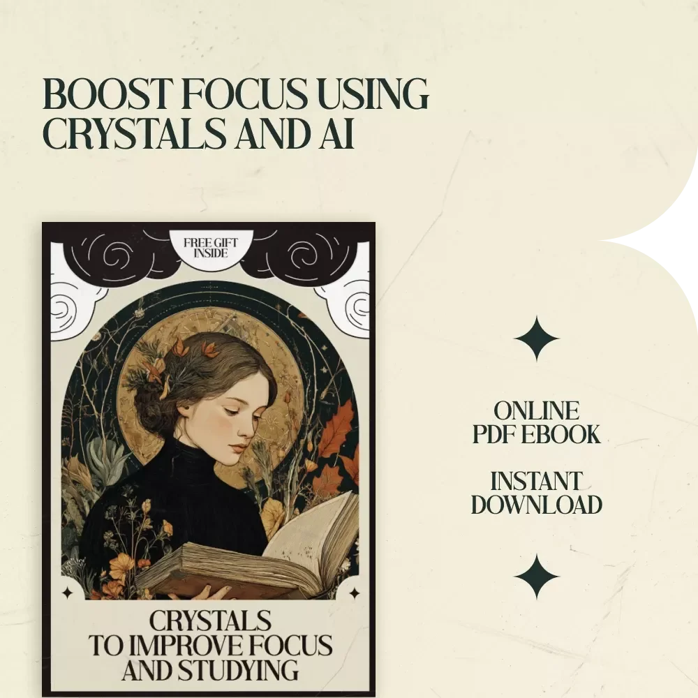 Crystals to Improve Focus and Studying Guide | Crystals That Help with Focus and Studying, Study Crystals eBook, Concentration & Learning Toolkit