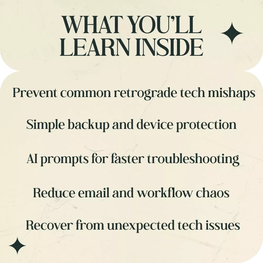 Mercury Retrograde vs. Your Devices: Navigating Tech Turbulence — Practical Guide to Mercury Retrograde and Technology Issues, Digital Download eBook for Preventing Tech Glitches, AI Troubleshooting Tips, Backup & Workflow Strategies
