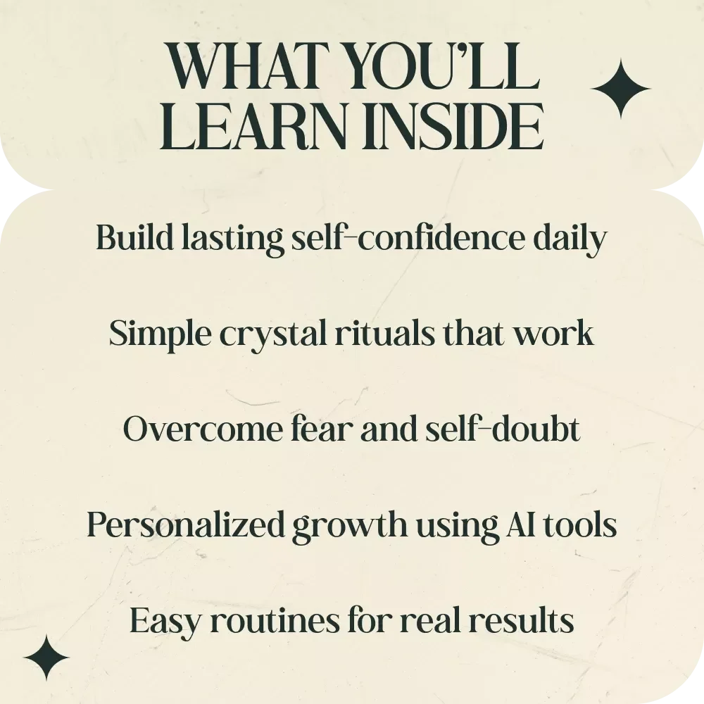 Harnessing Crystals for Courage and Self-Belief – A Powerful Guide to Crystals That Boost Confidence and Courage, Self-Growth eBook, Confidence Building Toolkit