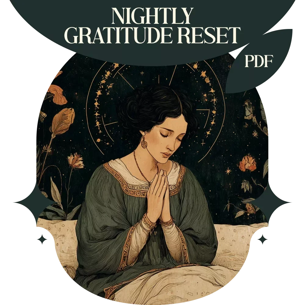 Nightly Gratitude Reset – Digital Checklist for Gratitude Practice Before Sleep Routine