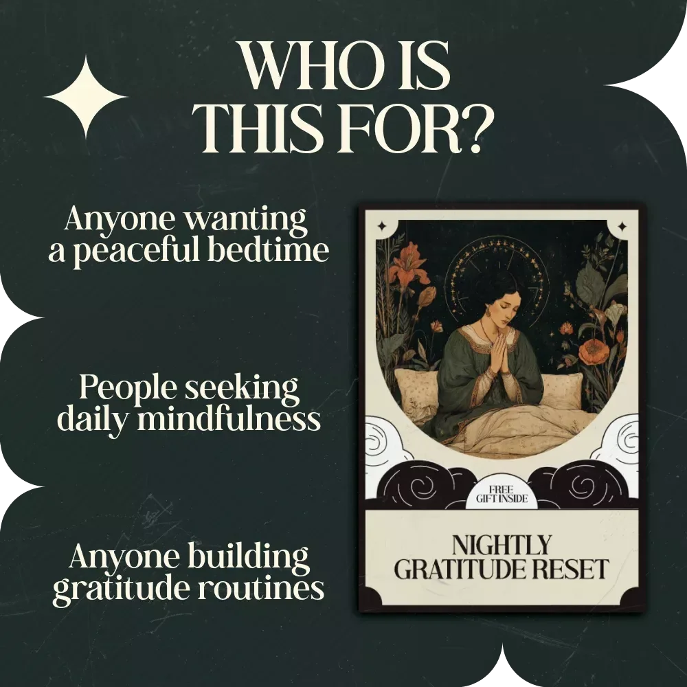 Nightly Gratitude Reset – Digital Checklist for Gratitude Practice Before Sleep Routine