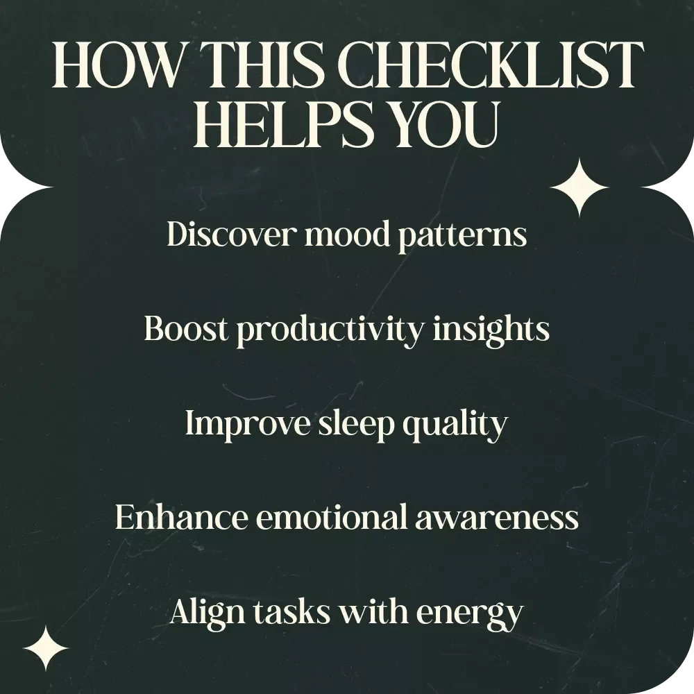 Tracking Feelings Through the Lunar Cycle: A Comprehensive Astrology Mood Tracking Checklist