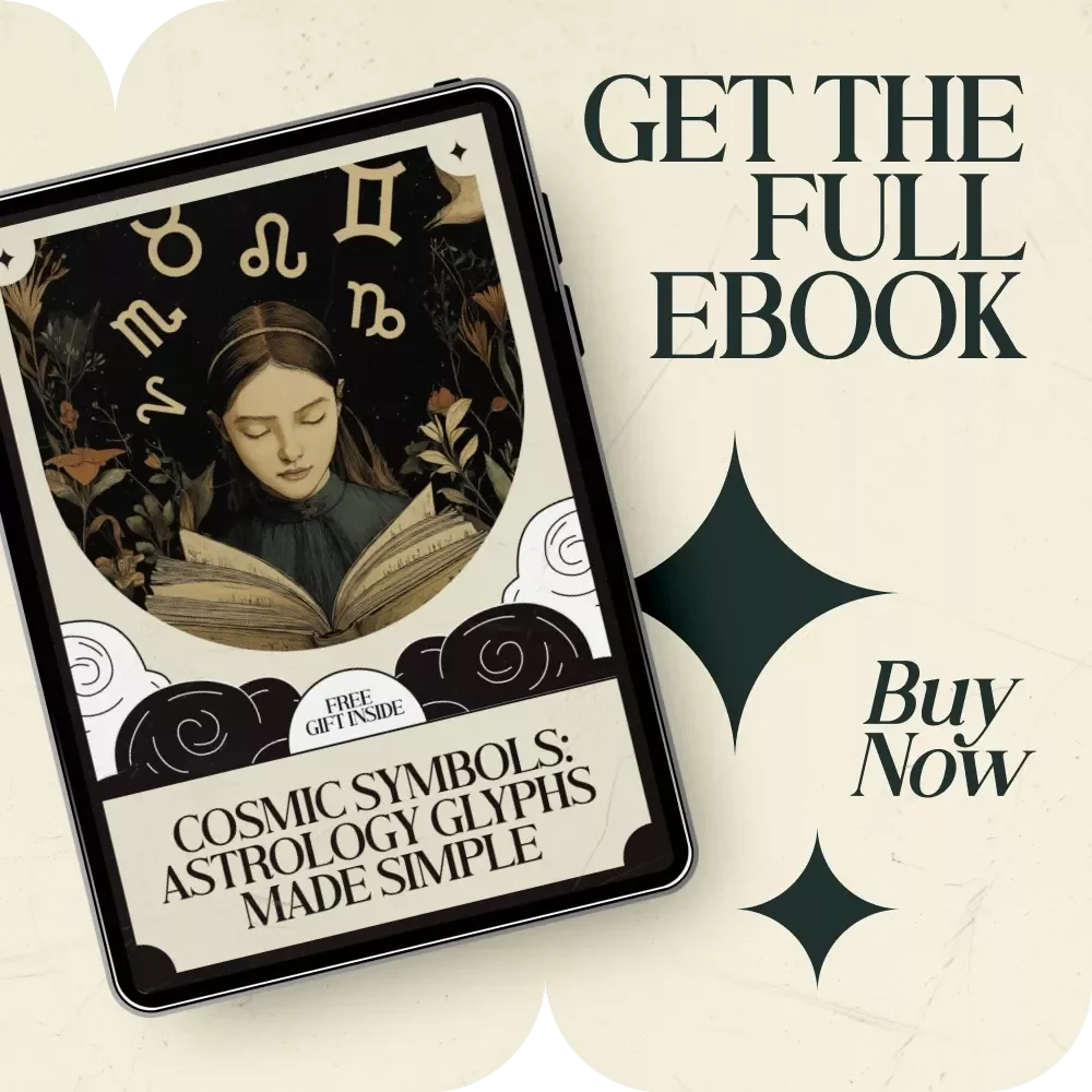 Cosmic Symbols: Astrology Glyphs Made Simple | Astrology Glyphs Explained for Beginners eBook | Learn Zodiac & Planet Symbols, Read Birth Charts, Beginner Astrology Guide Digital Download