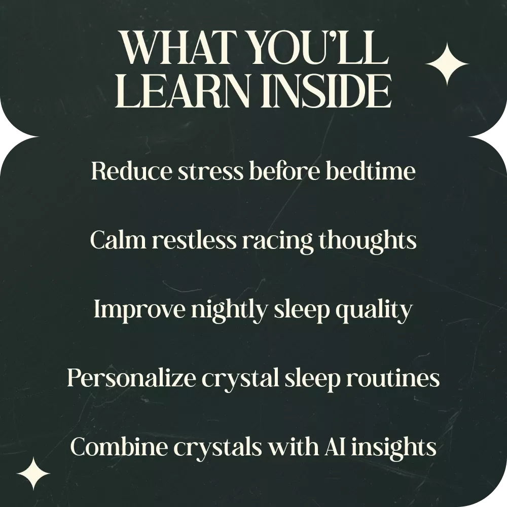 Crystals to Calm Your Sleep and Restore Rest – Guide to Crystals that Help with Sleep Problems for Relaxation, Meditation, and Stress Relief