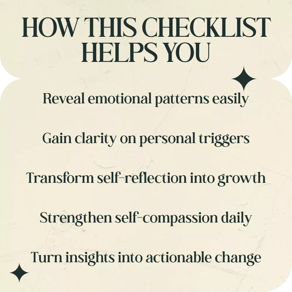 Meet Your Hidden Self – Shadow Work Questions for Beginners Checklist for Self-Discovery and Personal Growth