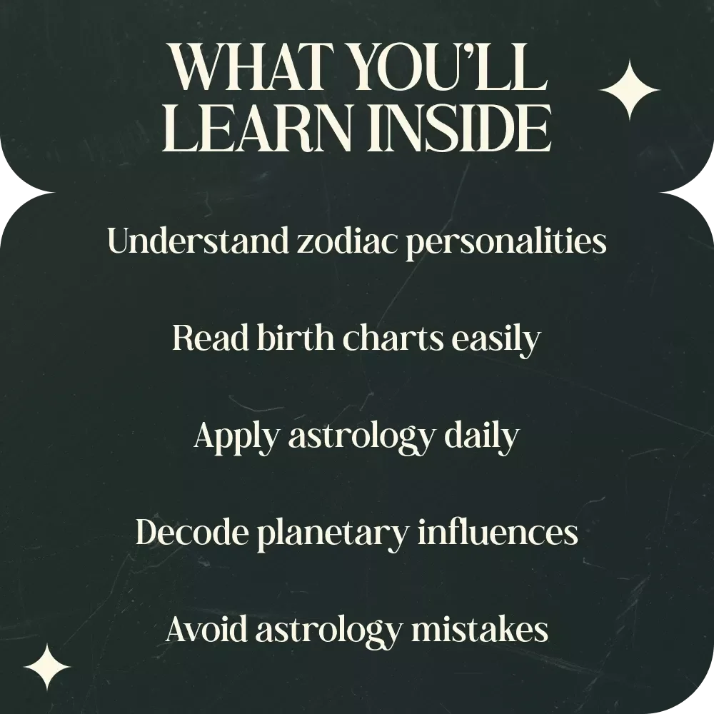 Stars Made Simple: A Beginner’s Guide to Astrology — Easy Astrology Basics Explained in Simple Language eBook, Zodiac Signs Guide, Birth Chart Reading Starter, Digital Download Astrology Guide