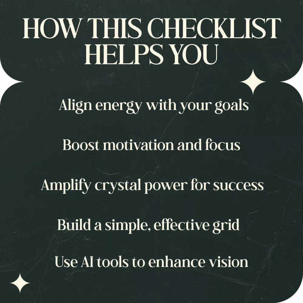 Crystal Grid Power Plan: Crystal Grid Ideas for Motivation and Goals – A Powerful Digital Guide