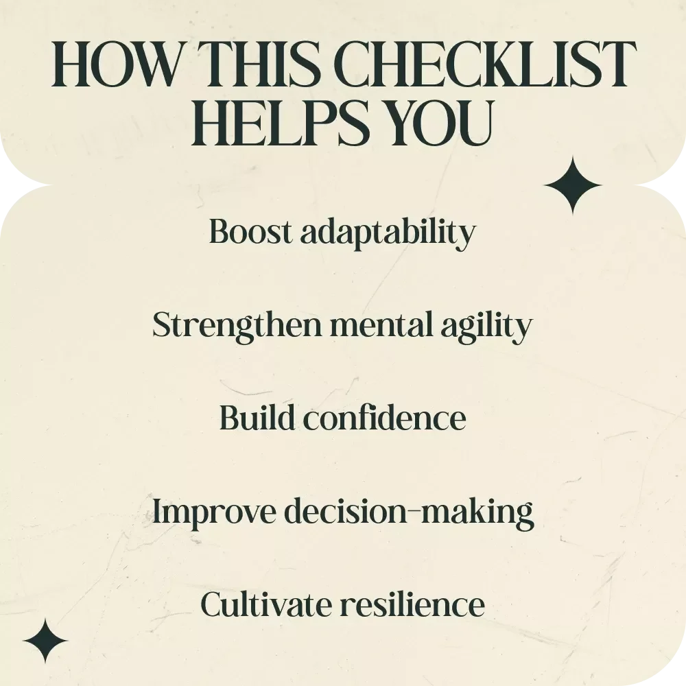 A Checklist for Embracing Mutable Energy: Unlock Your Potential to Adapt and Thrive