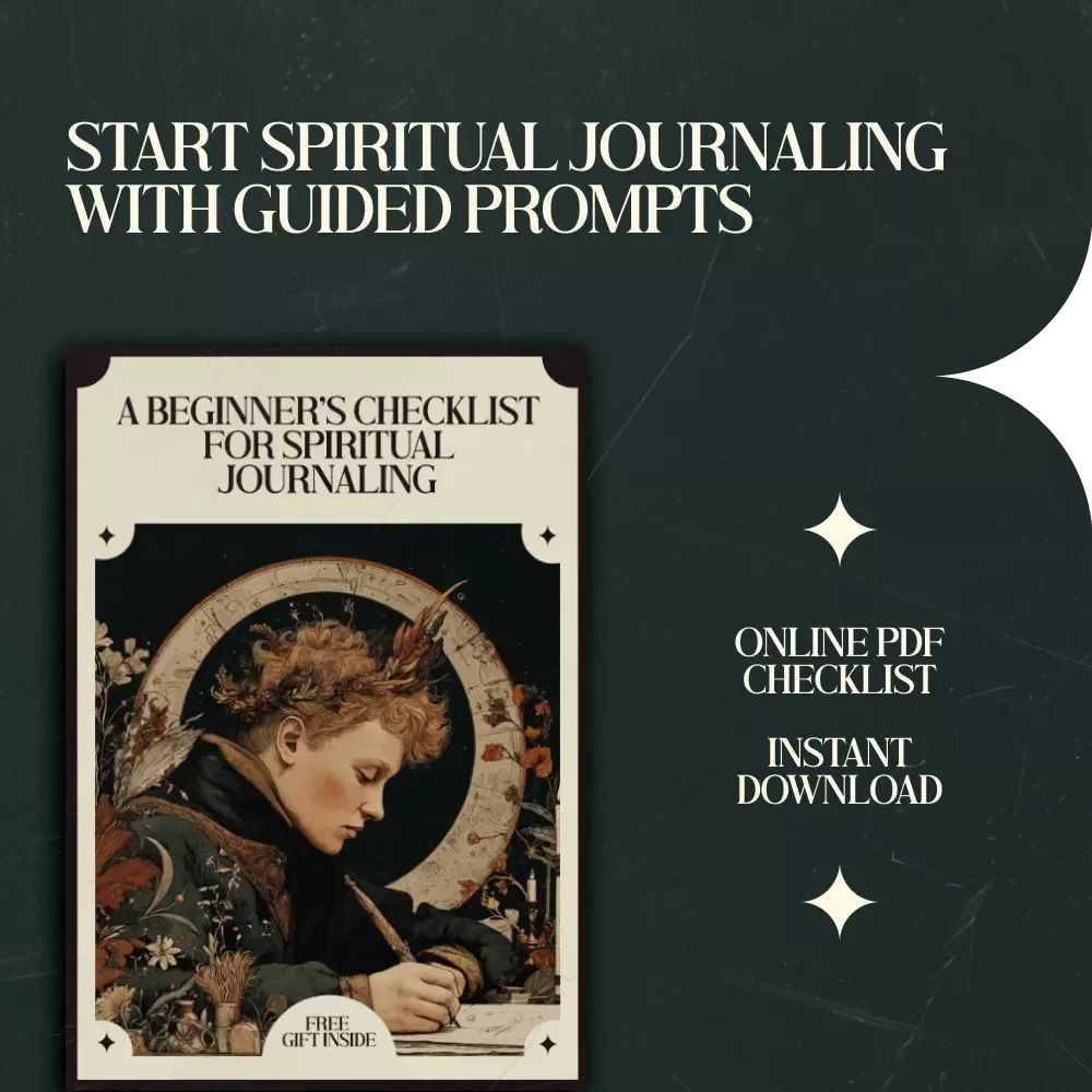 A Beginner’s Checklist for Spiritual Journaling – Spiritual Journaling Questions for Beginners Digital Checklist