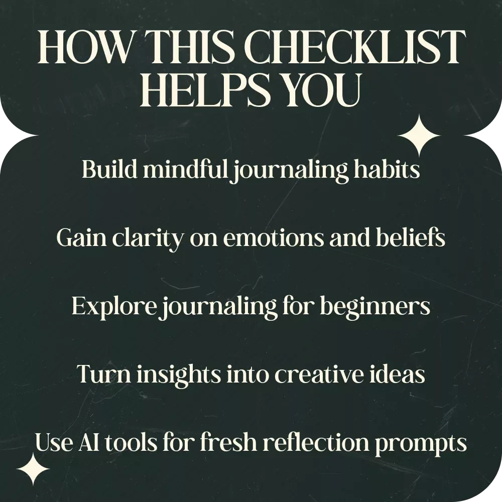 A Beginner’s Checklist for Spiritual Journaling – Spiritual Journaling Questions for Beginners Digital Checklist