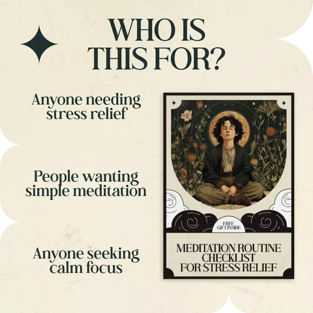 Meditation Routine Checklist for Stress Relief | Daily Meditation Routine for Stress Relief Guide