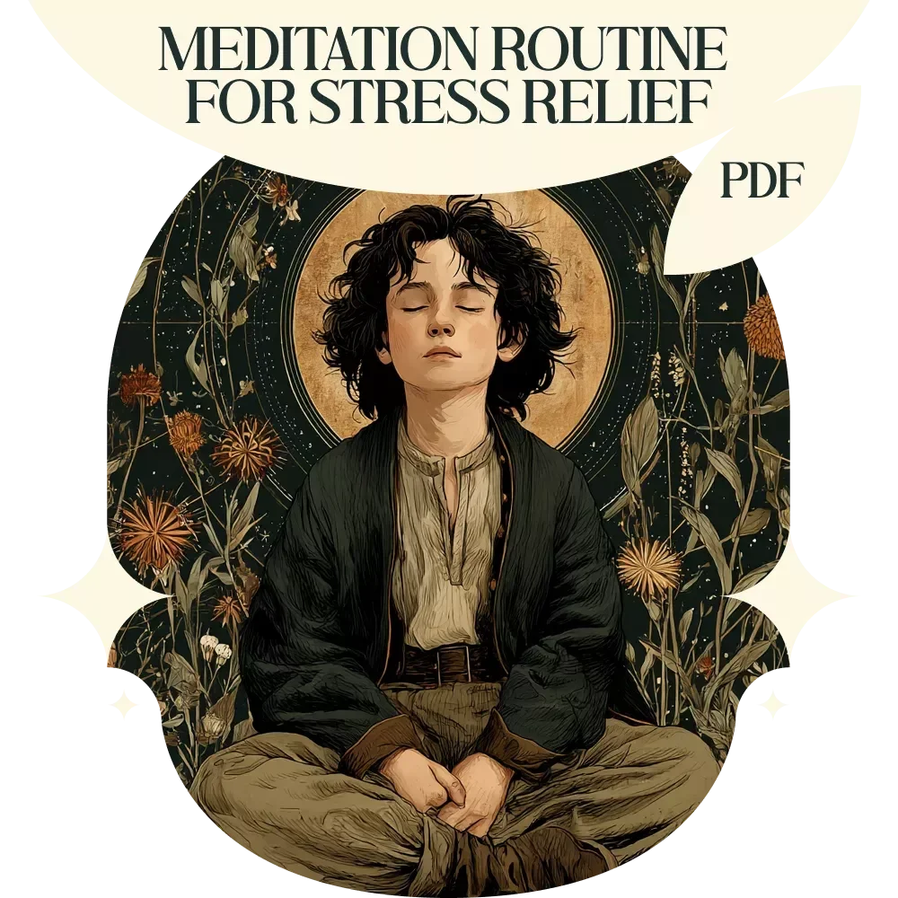 Meditation Routine Checklist for Stress Relief | Daily Meditation Routine for Stress Relief Guide