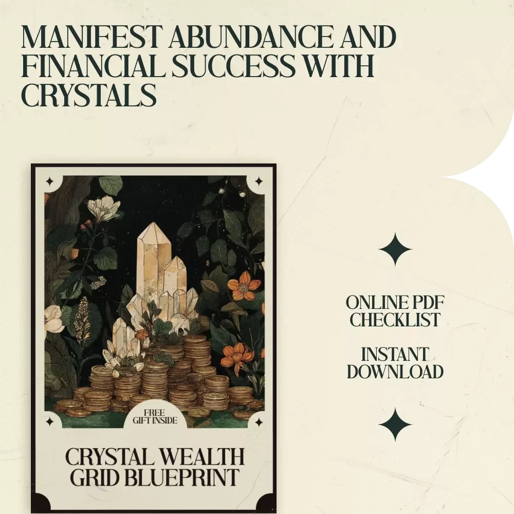 Crystal Wealth Grid Blueprint: Prosperity Crystal Grid Ideas for Money Energy | Digital Download Checklist